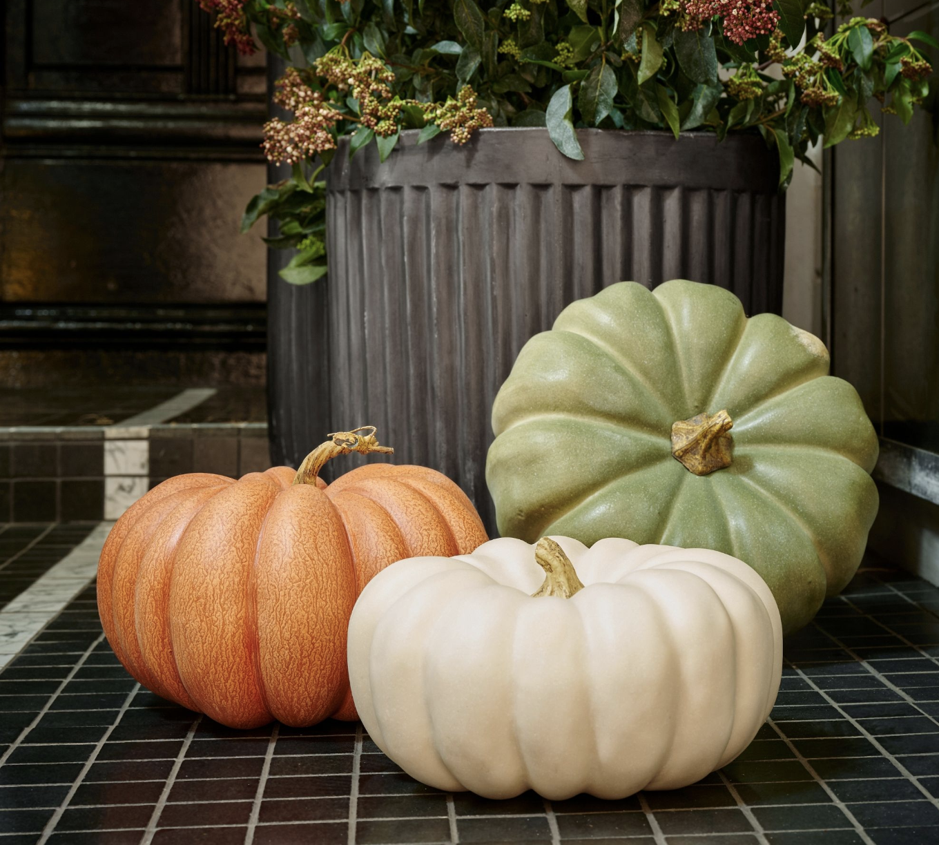 Faux Pumpkins & Gourds